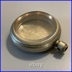 Vintage Antique Motorcycle Engraved Illinois Nickel Silver Pocket Watch Case