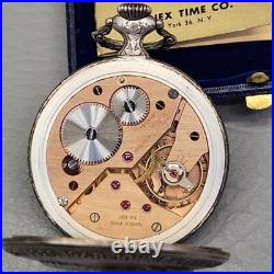 Vintage Arnex Kennedy Memorial Pocket Watch in Case 17 Jewels 1418 Incabloc Runs