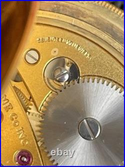 Vintage Arnex Pocket Watch Swiss 17J Blue Cartouche Dial Gold Plated Ornate Case