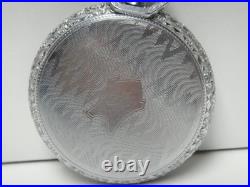 Vintage Art Deco Model 3 Illinois 17 Jewel Pocket Watch Supreme Case Working