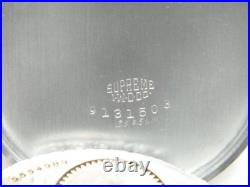 Vintage Art Deco Model 3 Illinois 17 Jewel Pocket Watch Supreme Case Working