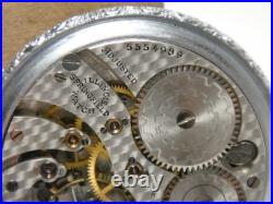 Vintage Art Deco Model 3 Illinois 17 Jewel Pocket Watch Supreme Case Working