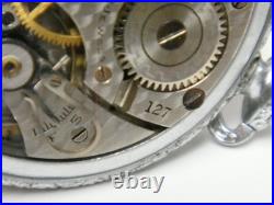 Vintage Art Deco Model 3 Illinois 17 Jewel Pocket Watch Supreme Case Working