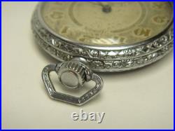 Vintage Art Deco Model 3 Illinois 17 Jewel Pocket Watch Supreme Case Working