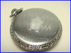 Vintage Art Deco Model 3 Illinois 17 Jewel Pocket Watch Supreme Case Working