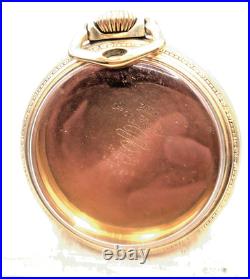 Vintage BALL 10 K Gold Filled RR Open Face Pocket Watch Case -16S