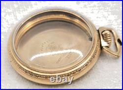 Vintage BALL 10 K Gold Filled RR Open Face Pocket Watch Case -16S