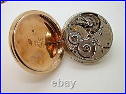 Vintage Ball Hamilton M 999 23 Jewel Pocket Watch 1910 Gold Filled Case 1c