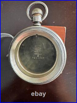 Vintage Big 61 MM 18 Size Illinois Case Co. Pocket Watch Case, 4oz Coin Silver