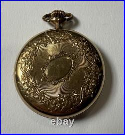 Vintage Broadway Limited Langendorf Gold Case Swiss Pocket Watch 21 Jewels AS IS