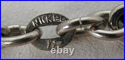 Vintage Bucherer Hunting Case Pocket Watch withChain 1905 US Half $ Fob 15J Windup