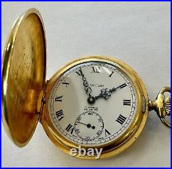 Vintage Clinton 17 Jewel Pocket Watch Working