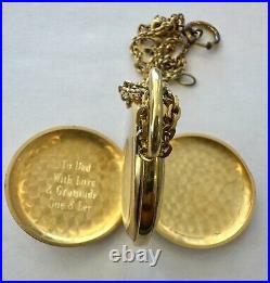 Vintage Clinton 17 Jewel Pocket Watch Working