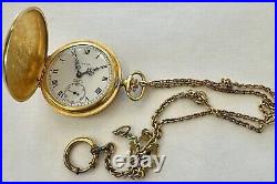 Vintage Clinton 17 Jewel Pocket Watch Working