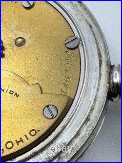 Vintage Coin Silver Case Hamden Champion Pocket Watch