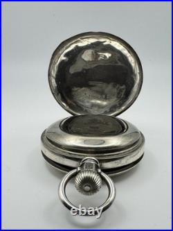 Vintage Coin Silver Case Hamden Champion Pocket Watch