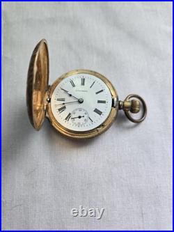 Vintage Columbia 1896-1900 Full Hunting Pocket Watch Case 6s