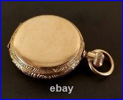 Vintage Connecticut Pocket Watch The Bloomer 0 Size Gold Filled Case & Paper