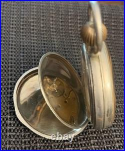 Vintage Doxa Pocket Watch Desk Watch Goliath Argentan Case Runs