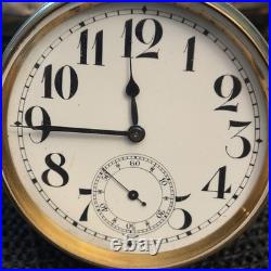 Vintage Doxa Pocket Watch Desk Watch Goliath Argentan Case Runs