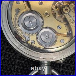 Vintage Doxa Pocket Watch Desk Watch Goliath Argentan Case Runs