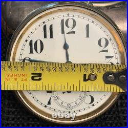 Vintage Doxa Pocket Watch Desk Watch Goliath Argentan Case Runs