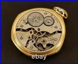 Vintage ELCO Swiss Pocket Watch 17 Jewels Gold Filled Case