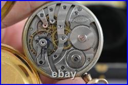 Vintage E. Howard 12s 19J OF Pocket Watch withOrig Crescent Extra Case +Box lot.ec