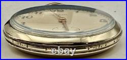 Vintage Elbon 7 Jewel Swiss Pocket Watch 10k rgp Star case Near Mint Running