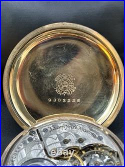 Vintage Elgin 15 Jewels Pocket Watch 10k GF Philadelphia Watch Case Co. 20 Years