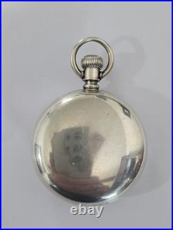 Vintage Elgin 16s Pocket Watch Coin Silver Case RunsLot292 G2U