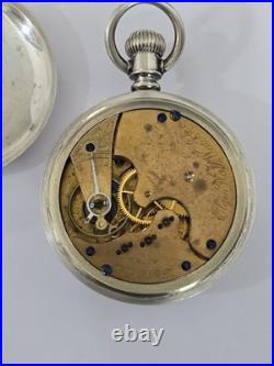 Vintage Elgin 16s Pocket Watch Coin Silver Case RunsLot292 G2U