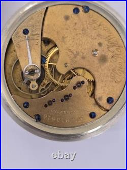 Vintage Elgin 16s Pocket Watch Coin Silver Case RunsLot292 G2U