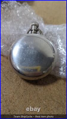 Vintage Elgin 16s Pocket Watch Coin Silver Case RunsLot292 G2U