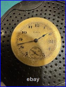 Vintage Elgin 6/0 Pocket Watch 14K Solid Gold Case 4g Not Running Repair