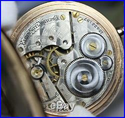 Vintage Elgin Fancy Multi Color Dial G F Hunting Case Pocket Watch Circa 1800s