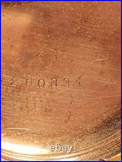 Vintage Elgin Grade 320 0S POCKET WATCH 14k Giant Gold Filled Case Parts Only