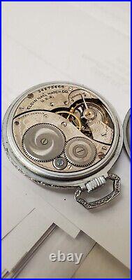 Vintage Elgin Mens Pocket Watch 45mm Case Supreme Gold Filled not Running 1924