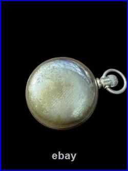 Vintage Elgin National Watch Co. Pocket Watch Open Face Oresilver Case Roman