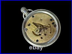 Vintage Elgin National Watch Co. Pocket Watch Open Face Oresilver Case Roman