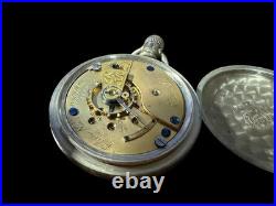 Vintage Elgin National Watch Co. Pocket Watch Open Face Oresilver Case Roman