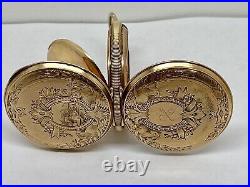 Vintage Elgin Pocket Watch 1665861 Mov't 321547 Case No Crystal Needs Repair