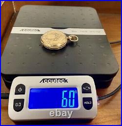 Vintage Elgin Pocket Watch 1665861 Mov't 321547 Case No Crystal Needs Repair