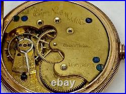 Vintage Elgin Pocket Watch 1665861 Mov't 321547 Case No Crystal Needs Repair