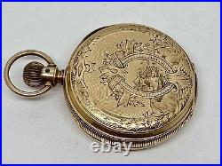 Vintage Elgin Pocket Watch 1665861 Mov't 321547 Case No Crystal Needs Repair