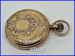 Vintage Elgin Pocket Watch 1665861 Mov't 321547 Case No Crystal Needs Repair