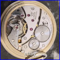 Vintage Elgin Pocket Watch 17 Jewels Swiss Movement 976 10K Gold RGP Star Case