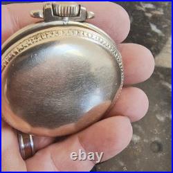 Vintage Elgin Pocket Watch 17 Jewels Swiss Movement 976 10K Gold RGP Star Case