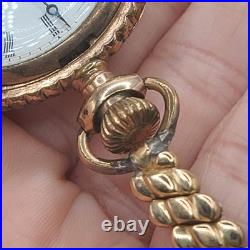 Vintage Elgin Pocket Watch Case Marked Fahys Monarch RUNS