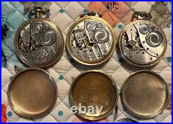 Vintage Elgin Pocket Watch Lot Gf See Pictures And Read Description Railroad